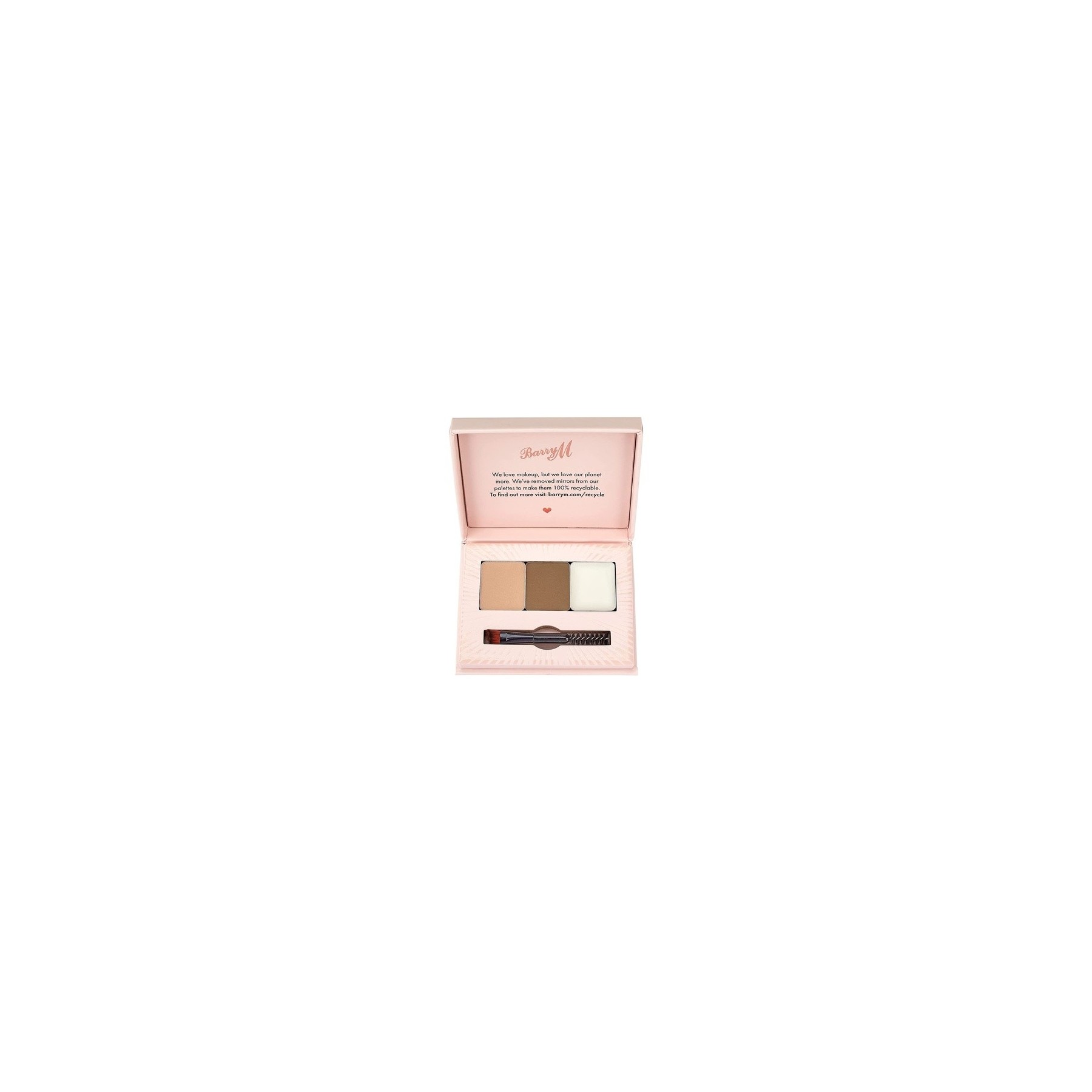 Barry M Cosmetics Fill and Shape Brow Kit Palette with Styling Soap Light Shade 4.5g Barry M Cosmetics Fill and Shape Brow Kit Palette with Styling Soap Light Shade 4.5g
