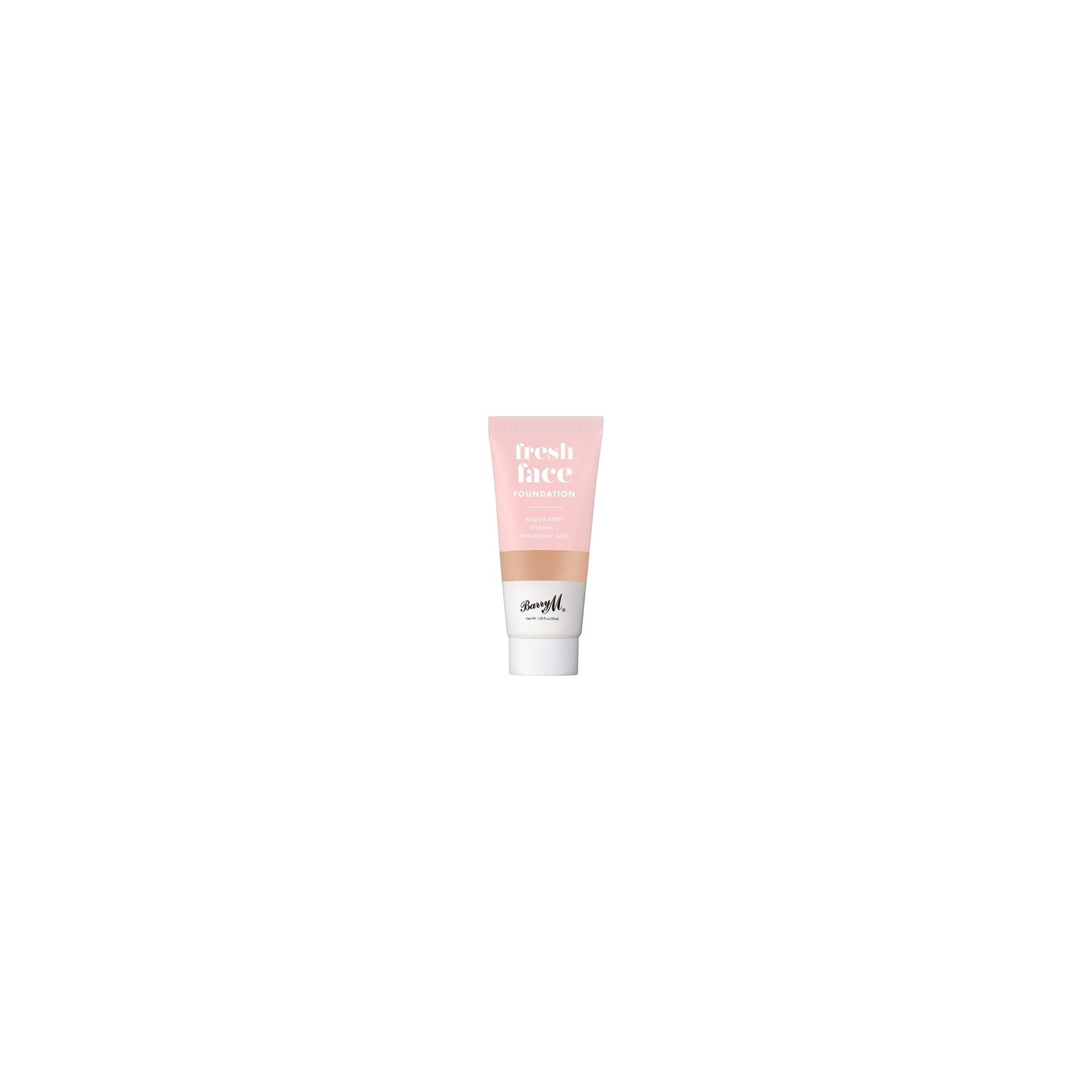 Barry M Cosmetics Fresh Face Lightweight Liquid Foundation with Hyaluronic Acid and Vitamin C Shade 8