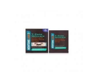 T-Zone Charcoal and Tea Tree Ultra Cleansing Nose Pore Strips - Pack of 6