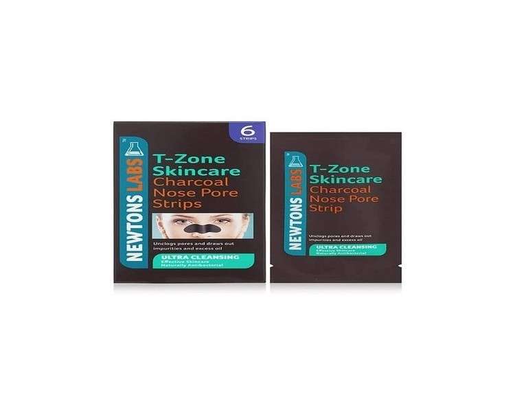 T-Zone Charcoal and Tea Tree Ultra Cleansing Nose Pore Strips - Pack of 6