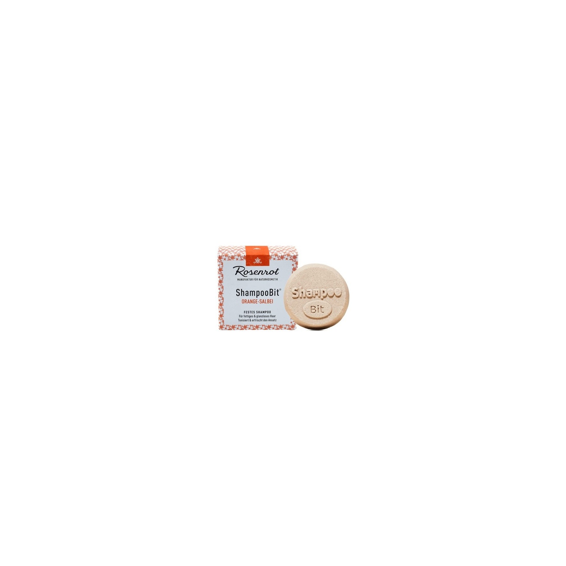 Rosenrot Solid ShampooBit® Orange-Sage 60g