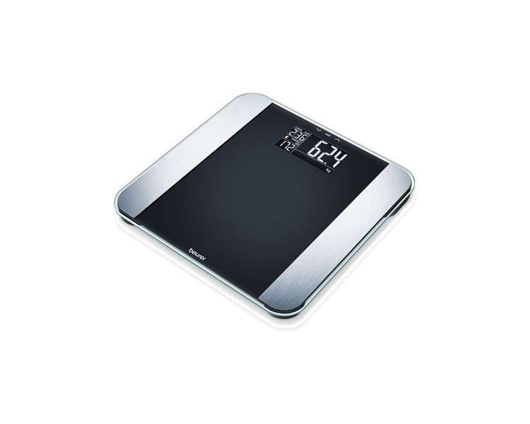 Beurer 748.17 BF LE Limited Edition Glass Diagnostic Scale with Body Fat and Calorie Display 32cm x 32cm x 2.5cm