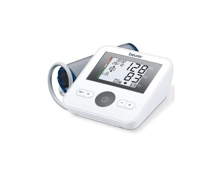 Beurer BM27 Upper Arm Blood Pressure Monitor XL Cuff 4 User Profiles Arrhythmia Detection WHO Risk Indicator