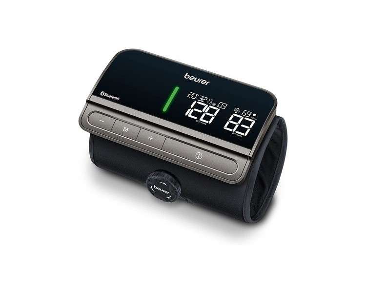 Beurer BM 81 easyLock Upper Arm Blood Pressure Monitor with Innovative Hoseless Cuff and App Connectivity