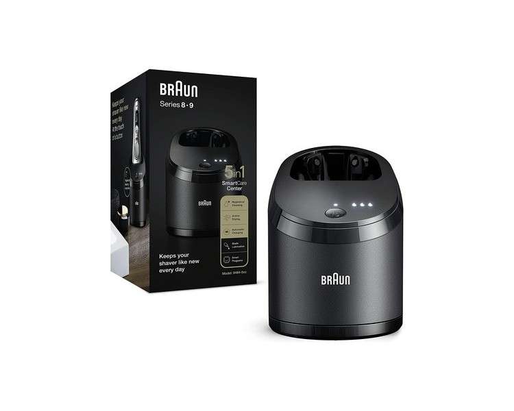 Braun 5-in-1 SmartCare Center  Smart Program - Charging and Cleaning Series 9 and 8 Cartridges - Black