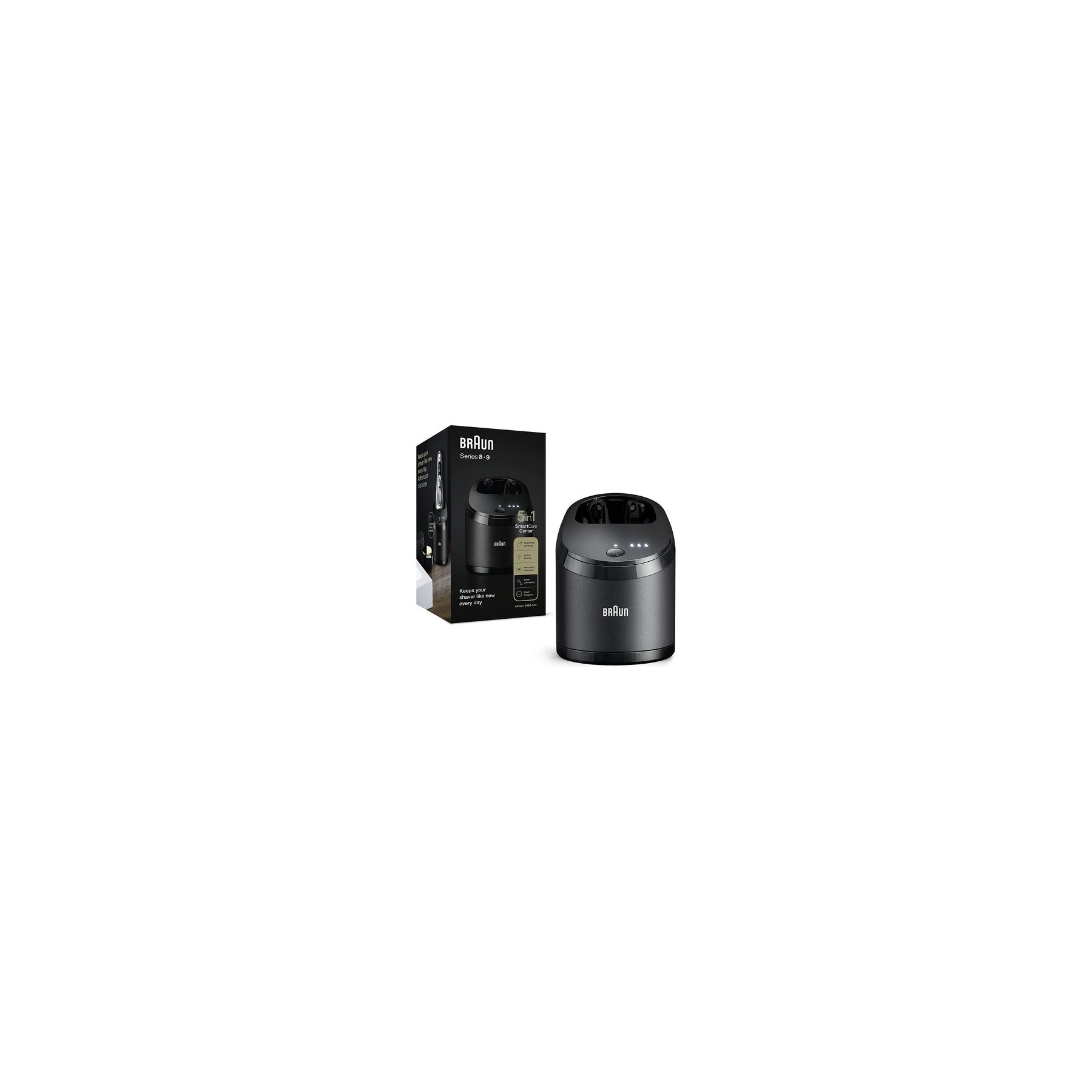 Braun 5-in-1 SmartCare Center  Smart Program - Charging and Cleaning Series 9 and 8 Cartridges - Black