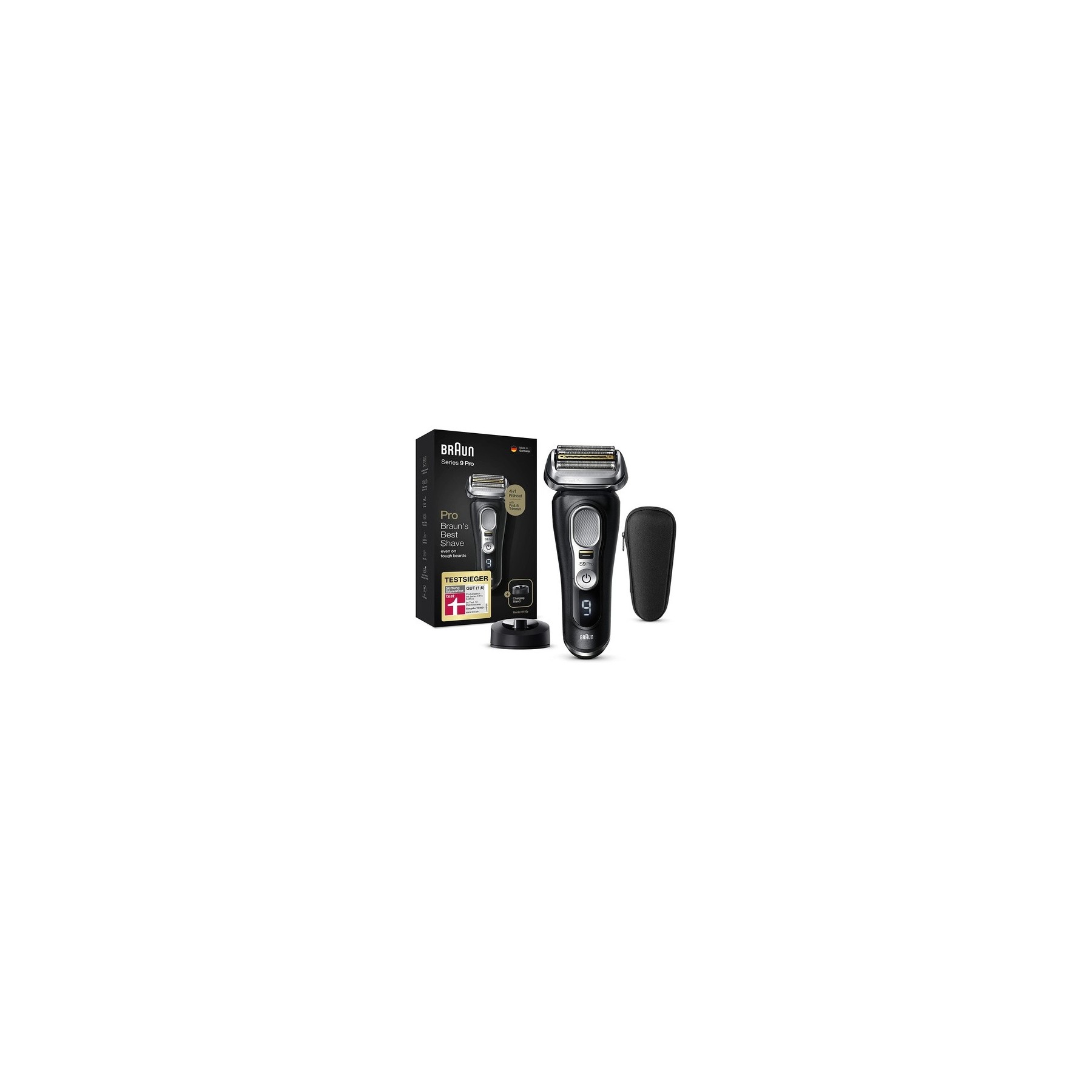 Braun Series 9 Pro Premium Men's Shaver with Trimmer 60 Min. Battery Life 9410s Black