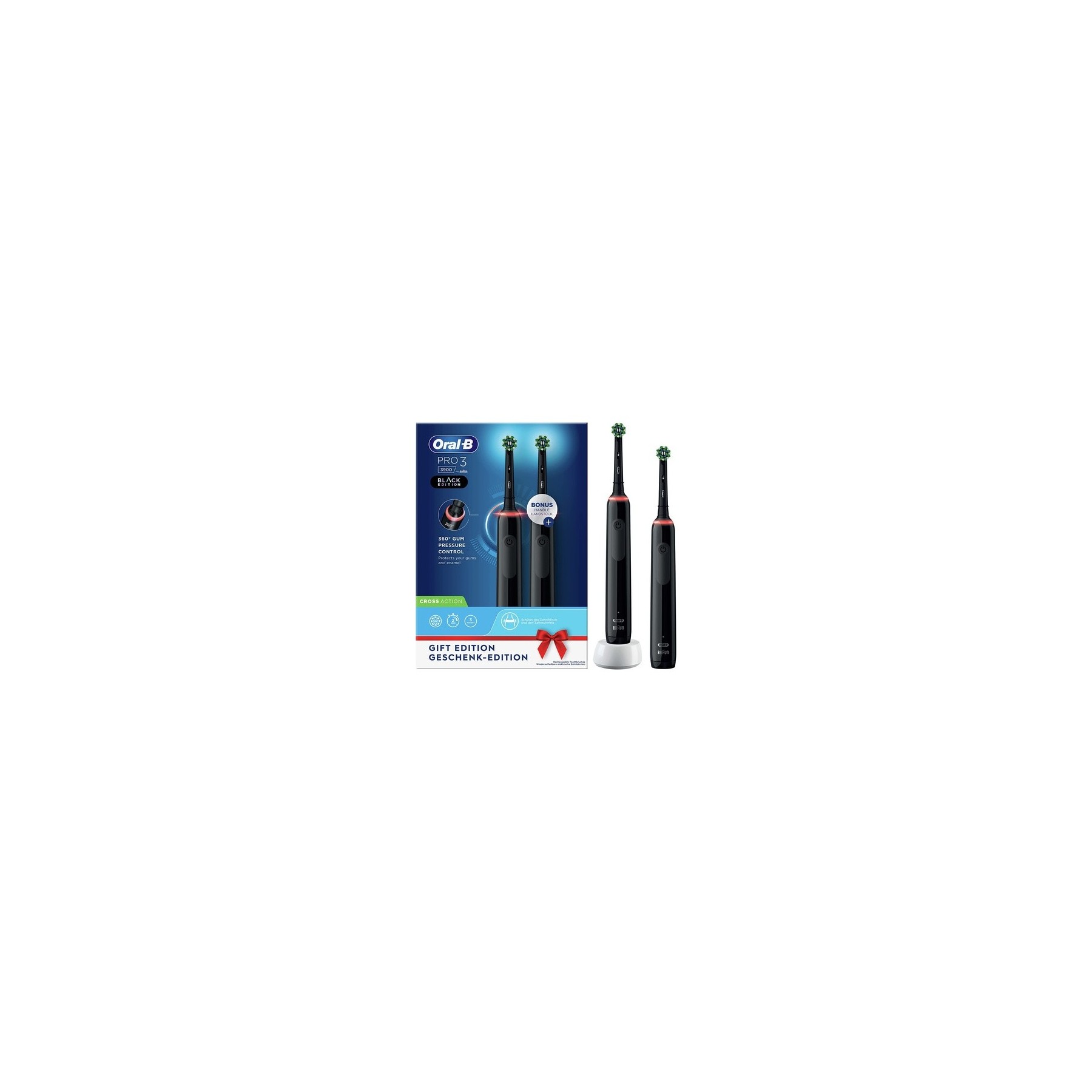 Oral-B PRO 3 3900 Duopack Black-Black Edition