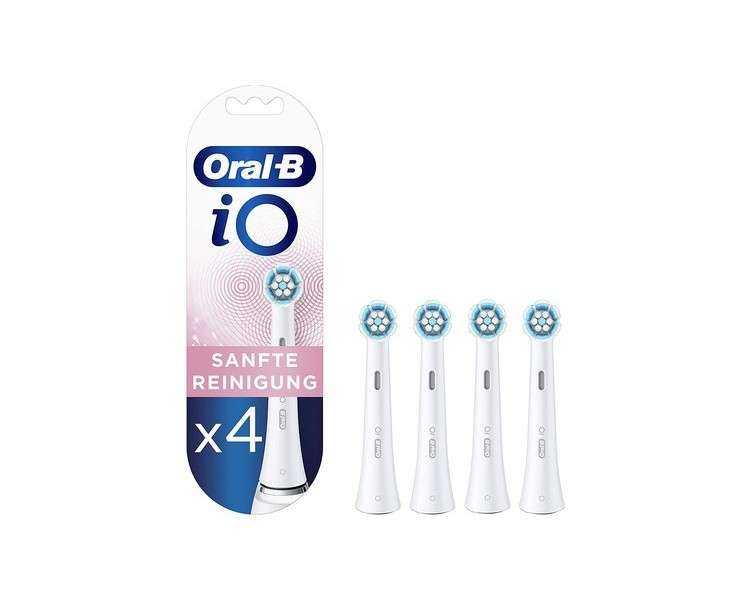 Oral-B iO Gentle Cleaning Electric Toothbrush Replacement Heads 4 Pack with iO Technology