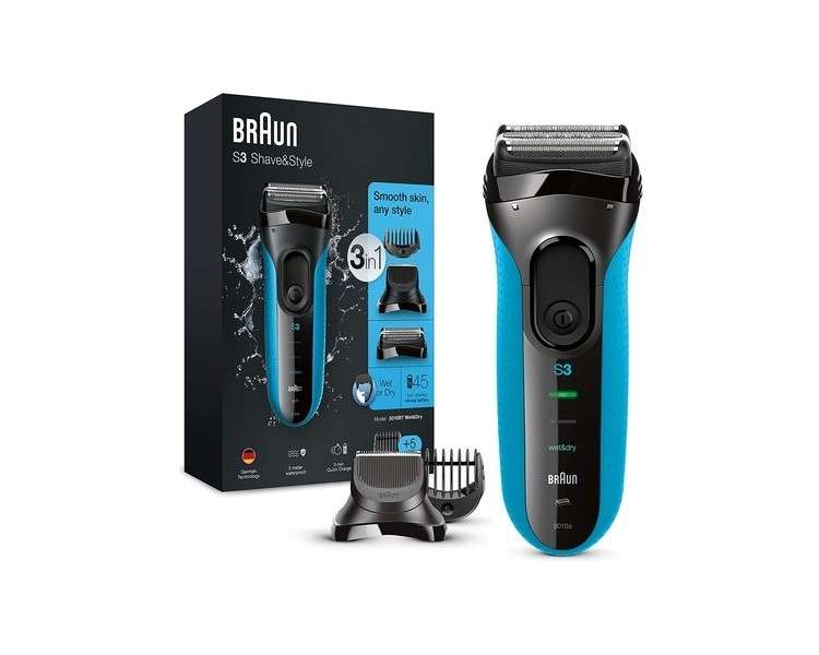 Braun Series 3 3010BT Shave and Style Men's Electric Shaver