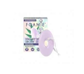 Foamie Solid Soap with CBD Oil and Lavender 80g - Vegan Body Moisturizing Soap with Massage Beads