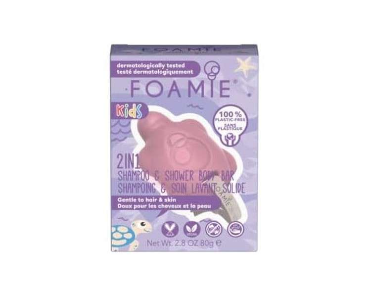 FOAMIE KIDS 2in1 Body Bar Gentle Cleansing Strawberry PH Balanced Soap-Free - Made in the UK