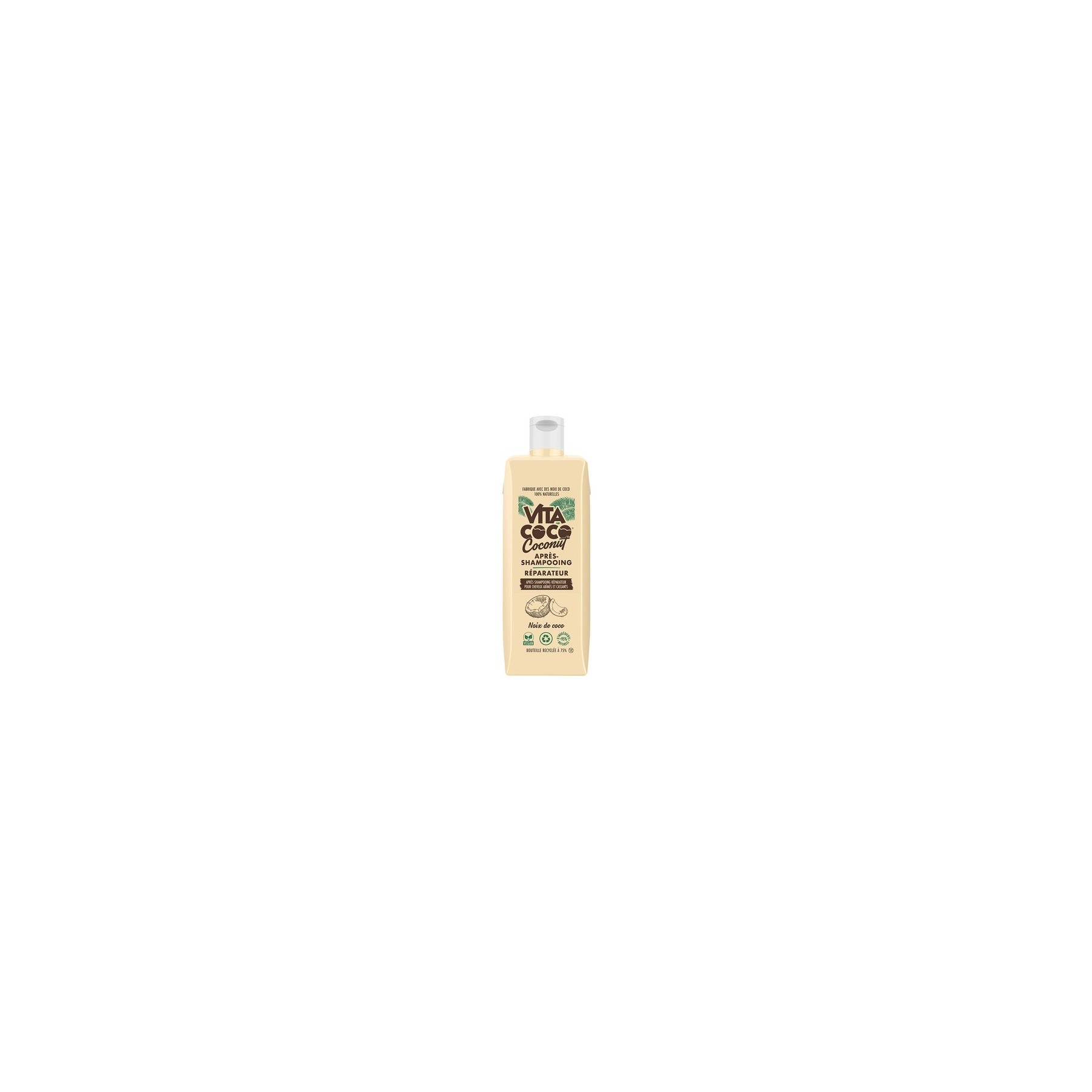 Vita Coco Coconut Conditioner Repair 400ml for Damaged Hair - Coconut Rinse Repairs Hair - No Silicones or Dyes