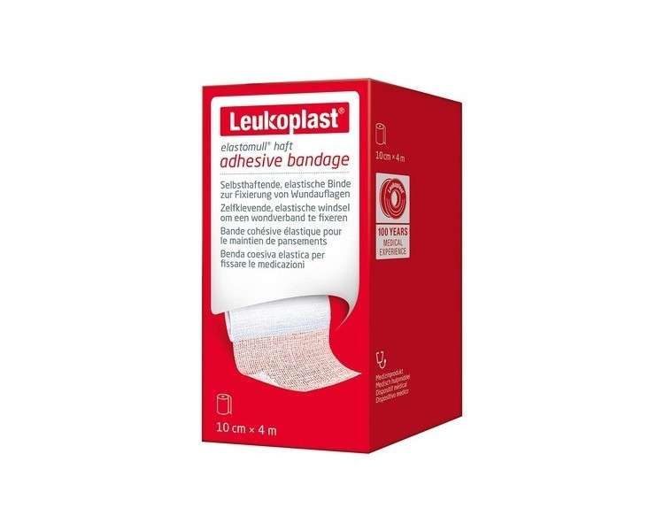 Leukoplast Elastomull Haft Elastic Fixation Bandage 10cm x 4m