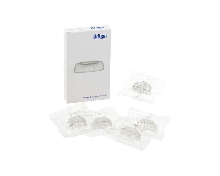 Dräger Alcotest Mouthpieces for Alcotest 3820 and Alcotest 4000 - Pack of 5 Individually Wrapped