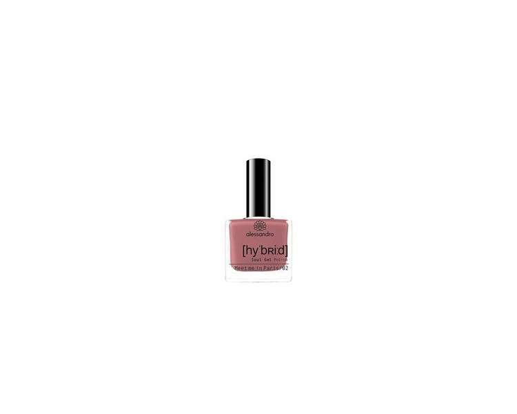 Alessandro Hybrid Nail Polish Meet Me In Paris Taupe-Violet 8ml - Up to 10 Days Without LED