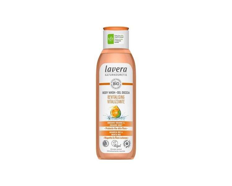 lavera Revitalising Body Wash with Organic Orange and Organic Mint 250ml