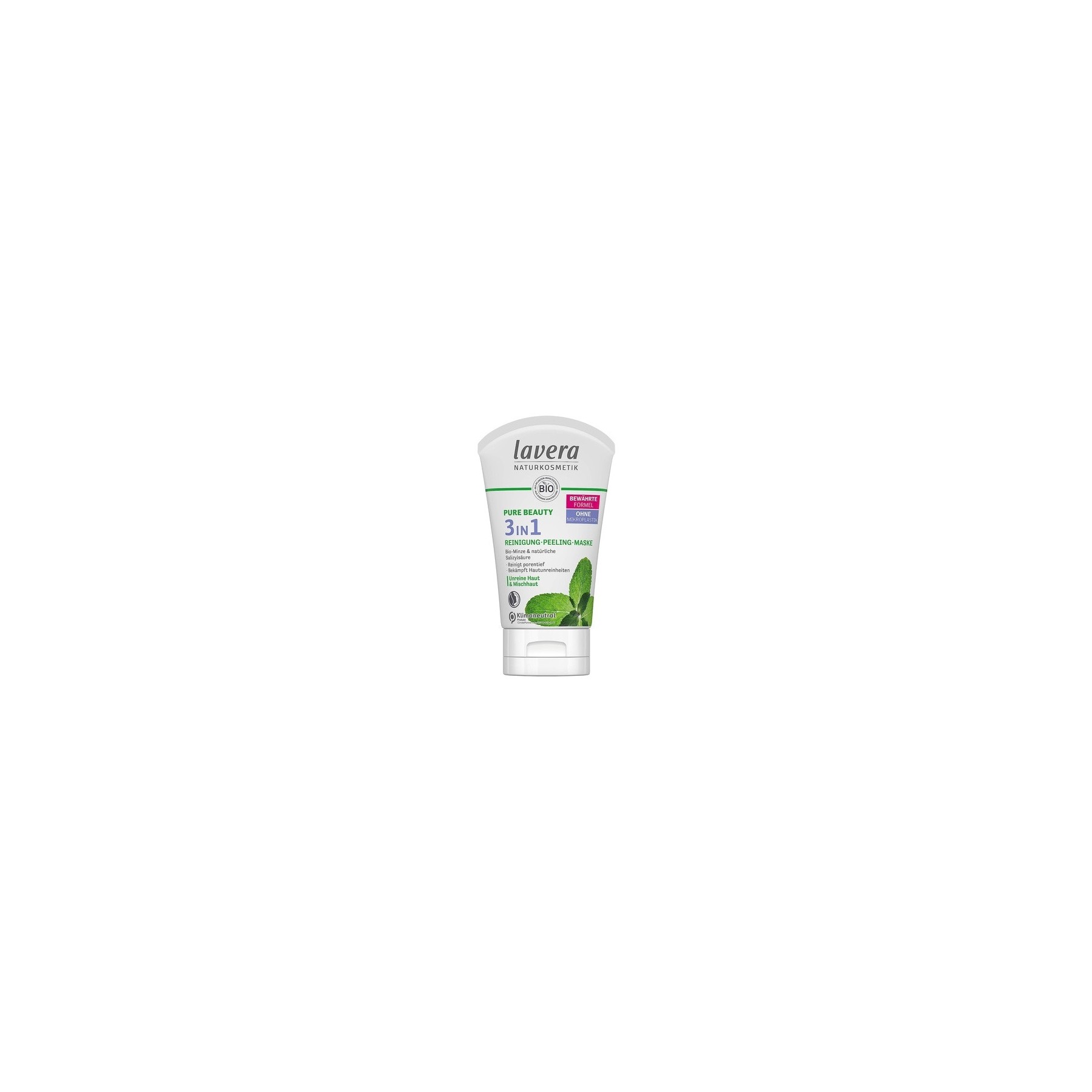 Lavera Pure Beauty 3-in-1 Cleansing Exfoliating Mask 125ml
