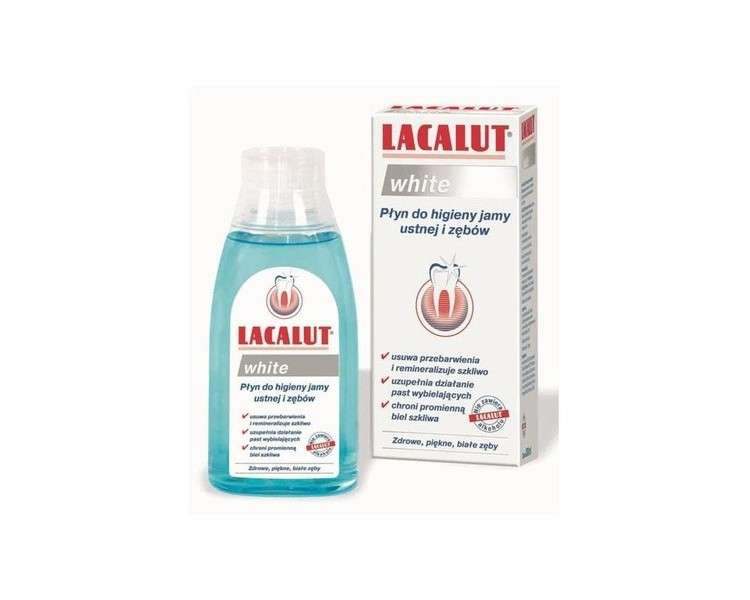 Lacalut Mouthwash White Liquid for Oral Hygiene 300ml