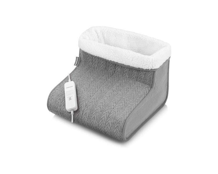 Medisana FW 150 Knitted Foot Warmer Electric Foot Heating with 3 Temperature Settings and Safety Features