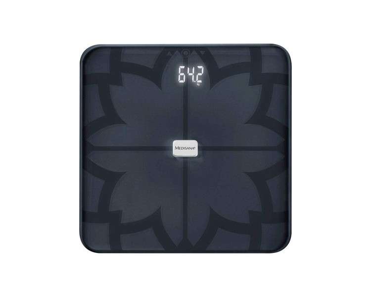 Medisana BS 450 Connect Digital Body Analysis Scale 180kg Black - Measures Body Fat, Body Water, Muscle Mass, and Bone Weight - Body Analysis Scale with App