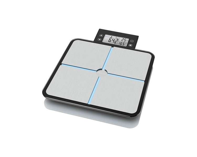 Medisana BS 460 Digital Body Analysis Scale 180kg - Measures Body Fat, Body Water, Muscle Mass, and Bone Weight - Scale with Removable LCD Display