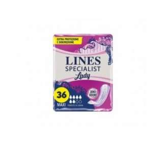 Lines Specialist Incontinence Pads 12 Pads per Pack - Pack of 3