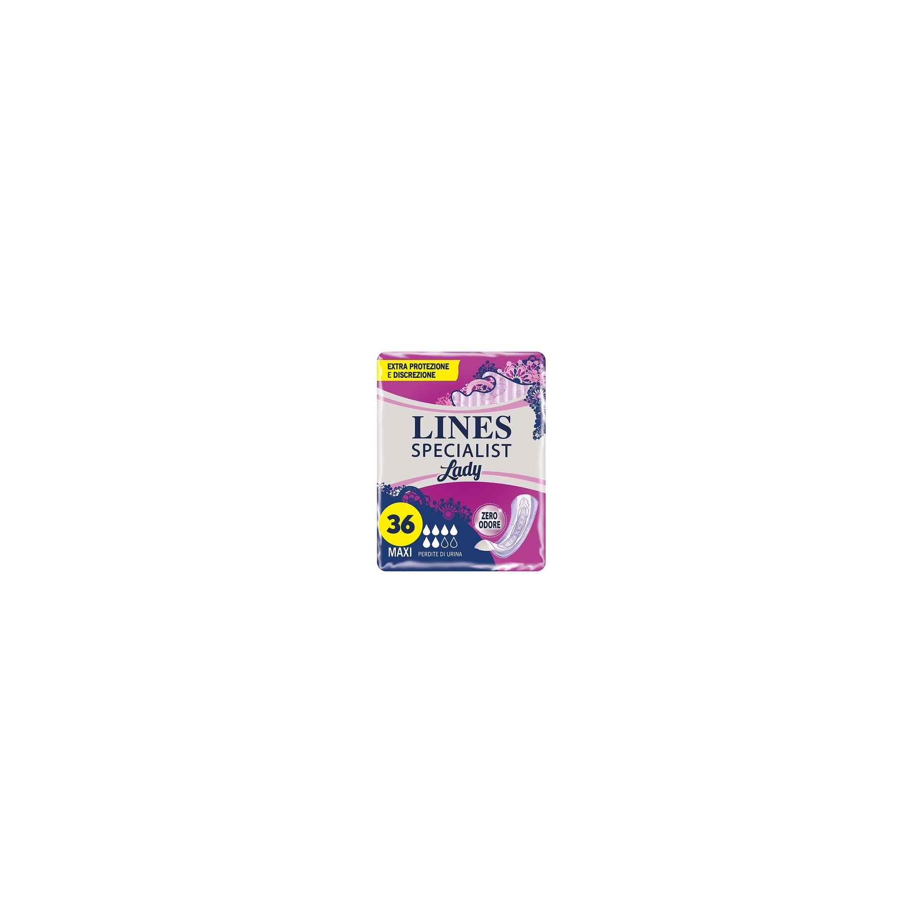 Lines Specialist Incontinence Pads 12 Pads per Pack - Pack of 3