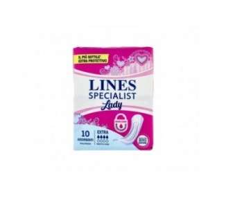 Lines Specialist Incontinence Extra Pads 10 Pack