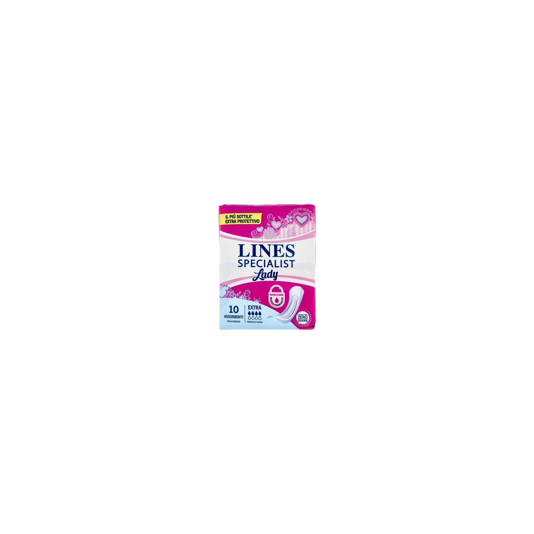Lines Specialist Incontinence Extra Pads 10 Pack