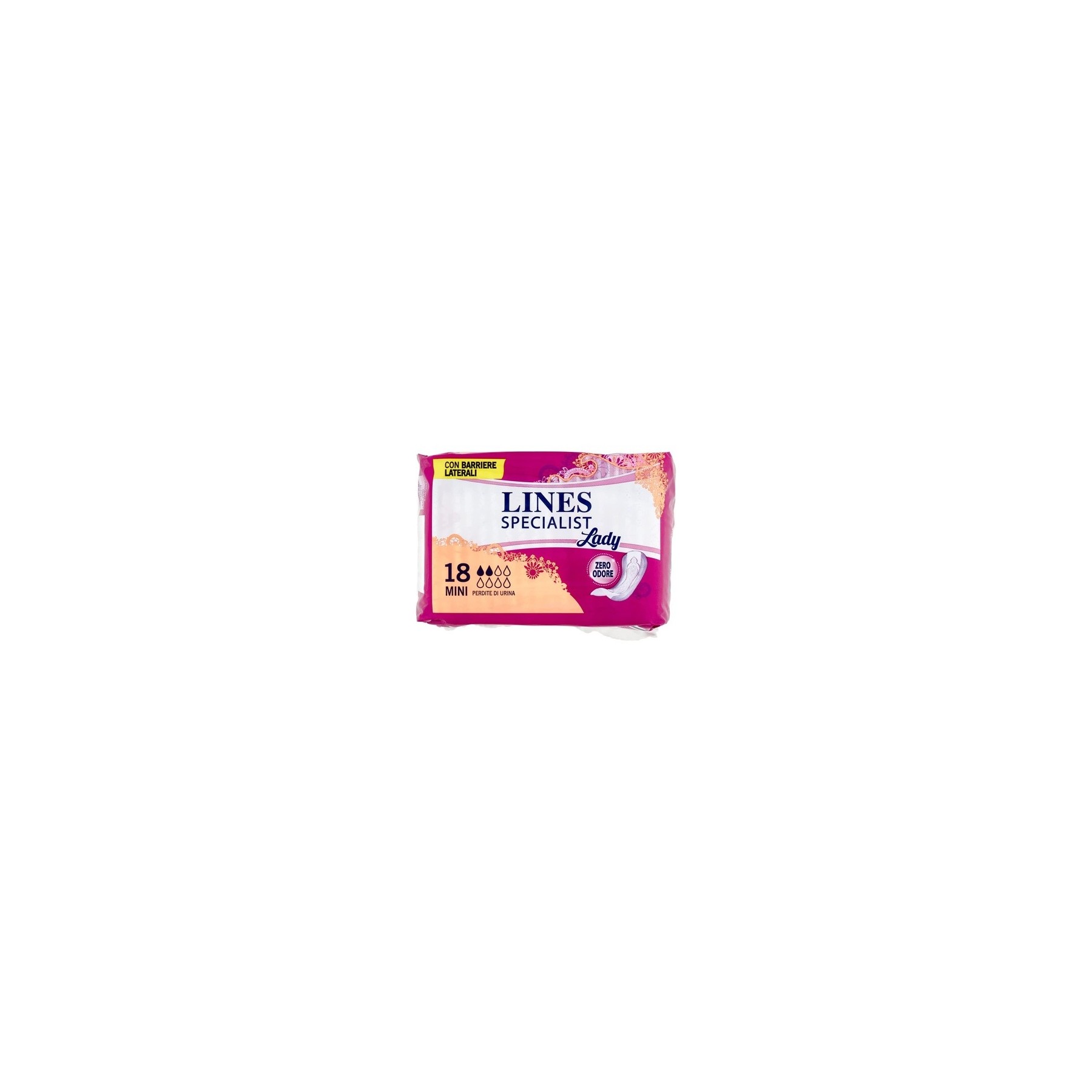 Lines Specialist Incontinence Mini Pads 18 Count