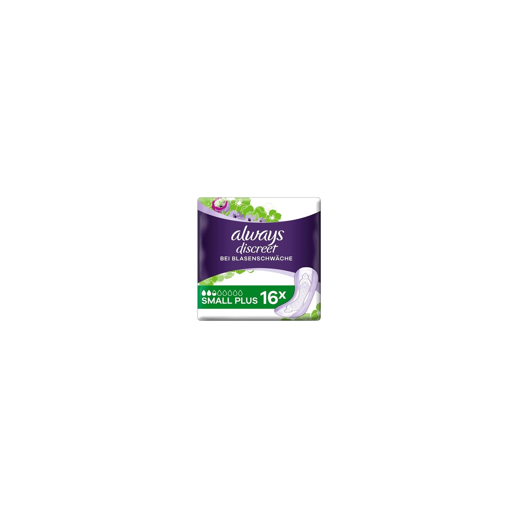 Always Discreet Incontinence Pads Small Plus for Bladder Weakness