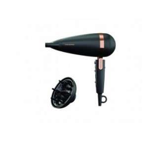 GRUNDIG Naturashine HD 8080 Hair Dryer with Ionic Function 2300W - Black/Rose Gold
