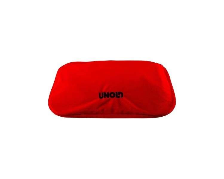 UNOLD 86013 Wärmi Electric Heating Pad Red for Soothing Heat on Stomach, Back, Neck, etc - Safe Handling without Dangerous Hot Water Filling, No Electromagnetic Radiation