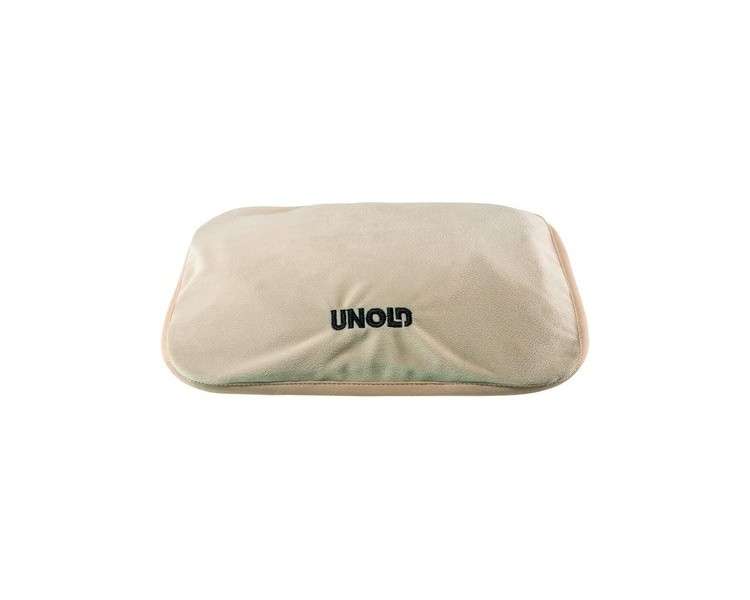 UNOLD 86010 Wärmi Electric Heating Pad Beige for Soothing Heat on Stomach, Back, Neck, etc. Safe Handling without Dangerous Hot Water Filling, No Electromagnetic Radiation