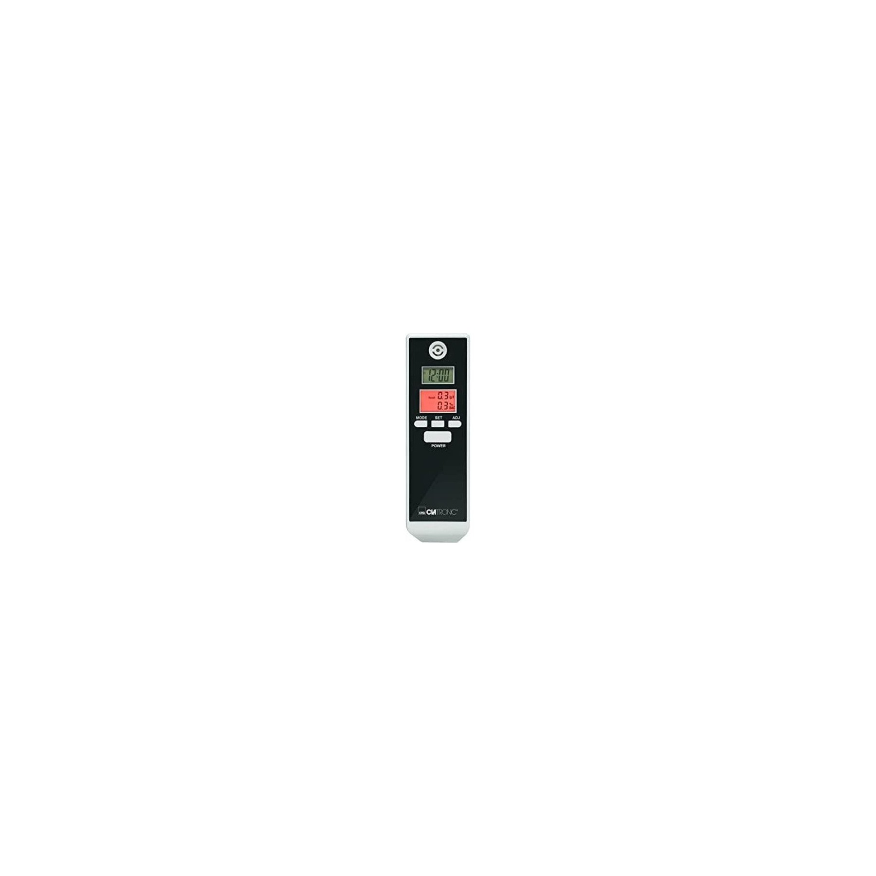Clatronic Alcohol Tester AT 3605 White/Black Fast Readiness Optical Warning at 0.2? and 0.5?