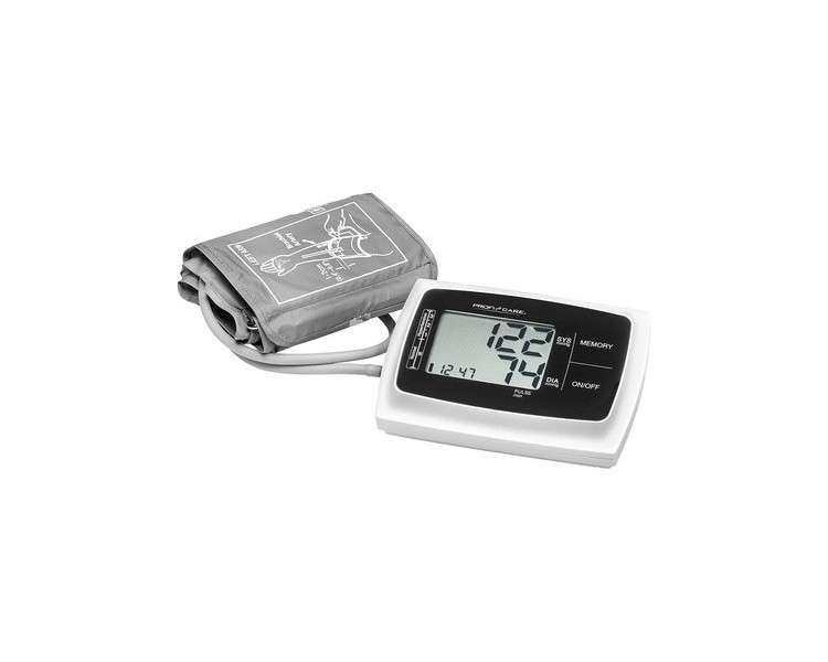 ProfiCare PC-BMG 3019 Upper Arm Blood Pressure Monitor with Automatic Measurement and Large LCD Display - 2x60 Memory Spaces with Storage Bag