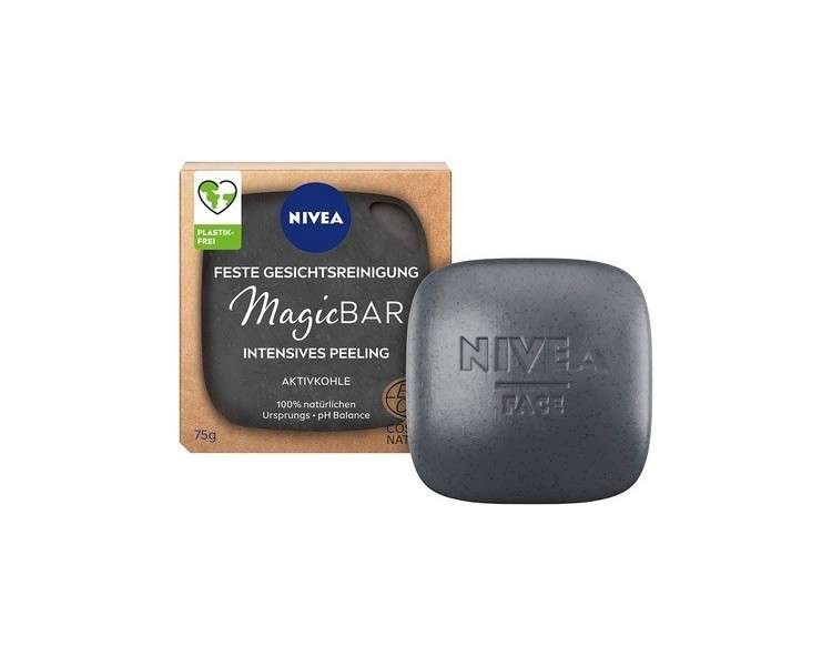 Nivea MagicBAR Exfoliating Charcoal Face Cleansing Bar 75g
