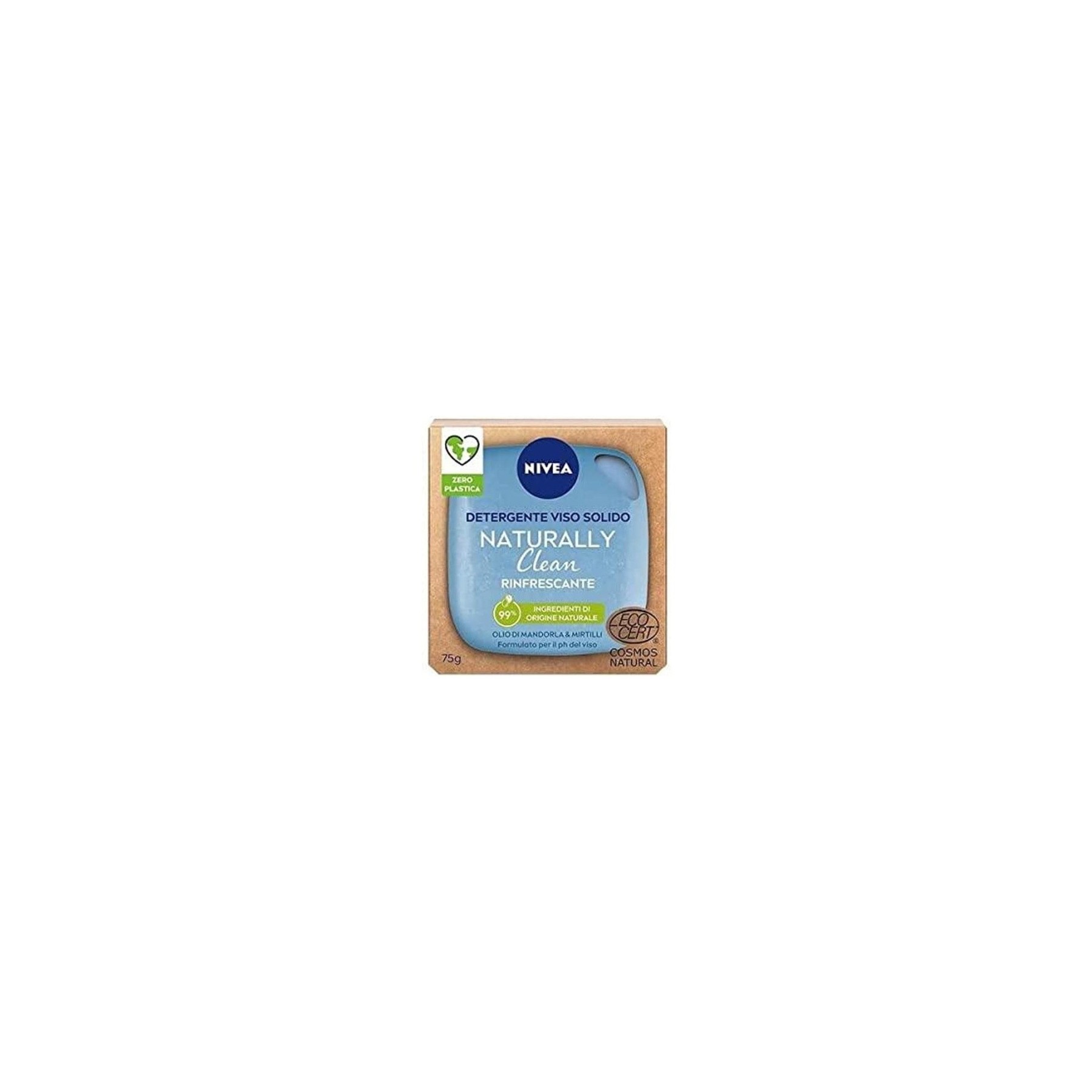 Nivea Naturally Clean Solid Face Cleanser 75g