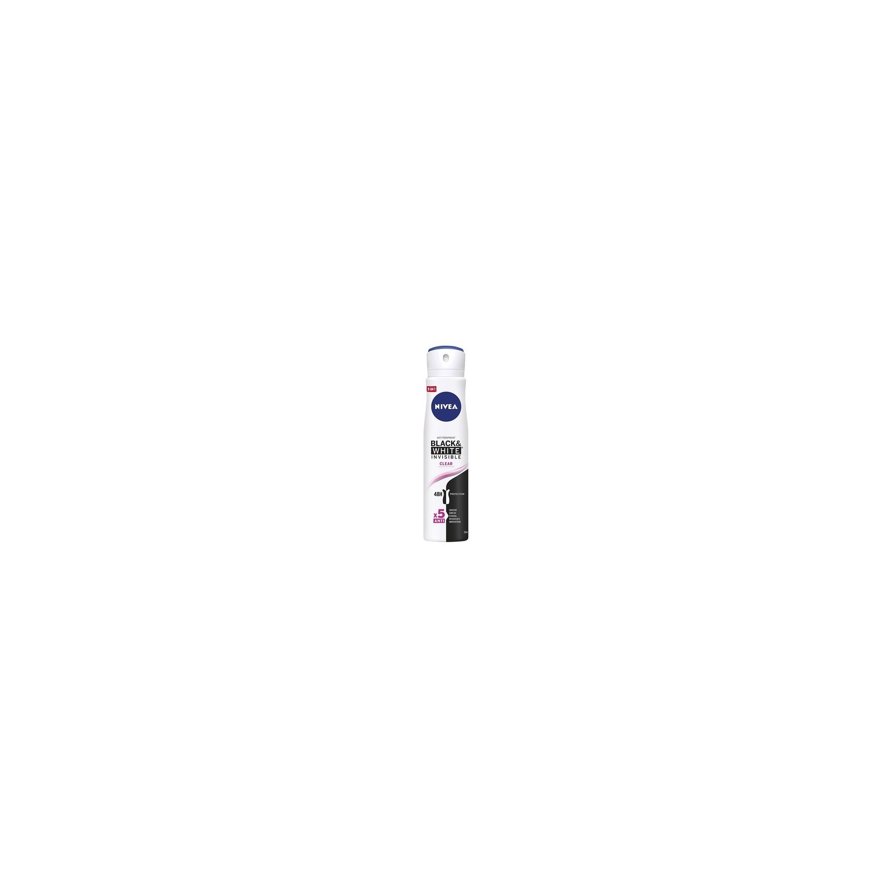 Nivea Antiperspirant Black & White Invisible Clear Spray 250ml