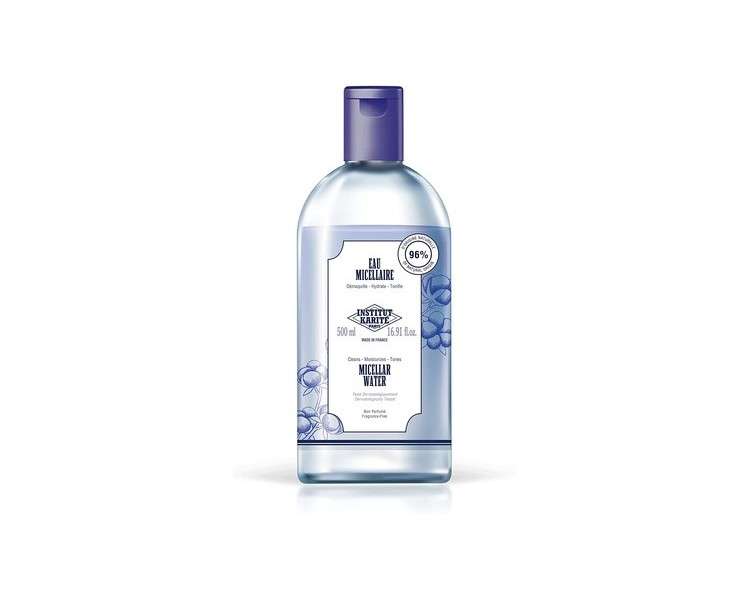 Institut Karité Paris Micellar Water Makeup Remover, Moisturizer and Toner 96% Natural and Fragrance-Free