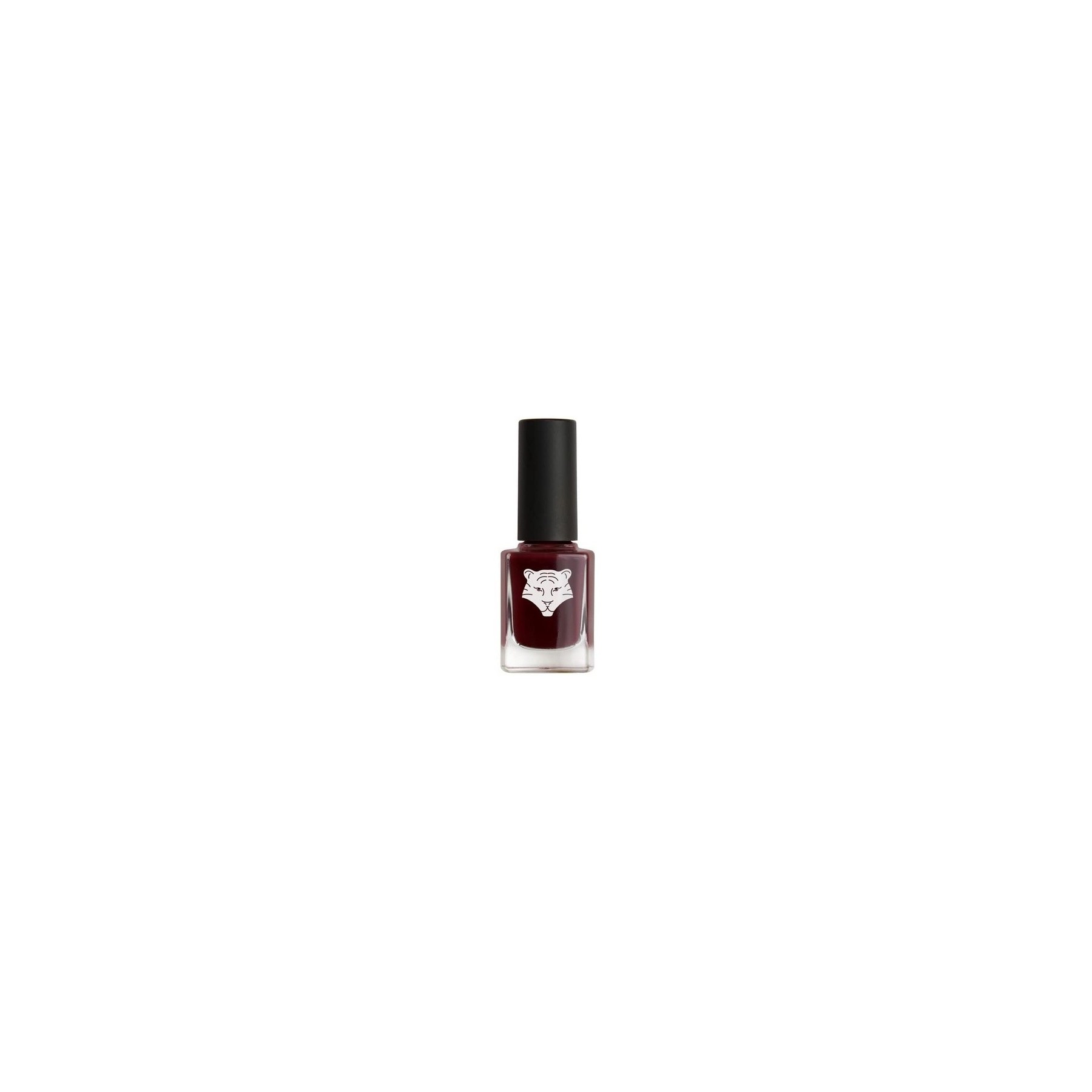 ALL TIGERS Vegan & Natural Nail Polish - Night Red Color 208 Weather The Storm - Long-Lasting Shine with Natural & Bio-Sourced Ingredients