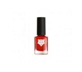 ALL TIGERS Vegan & Natural Nail Polish - Orange Red Color 206 Earn Your Stripes - Long-Lasting Shine with Natural & Organic Ingredients