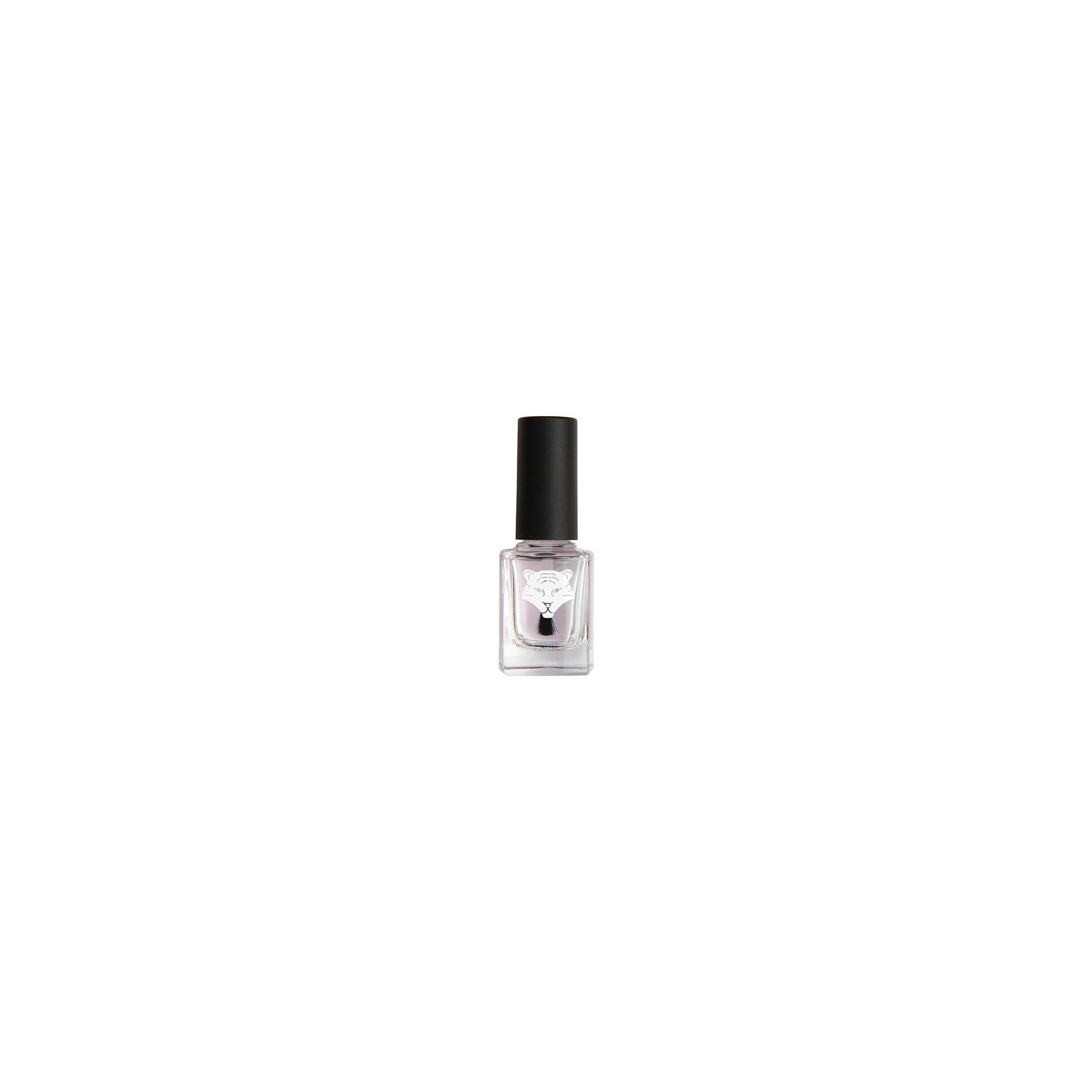 ALL TIGERS 2 in 1 Base and Top Coat Vegan and Natural Nail Polish 11ml Transparent 190