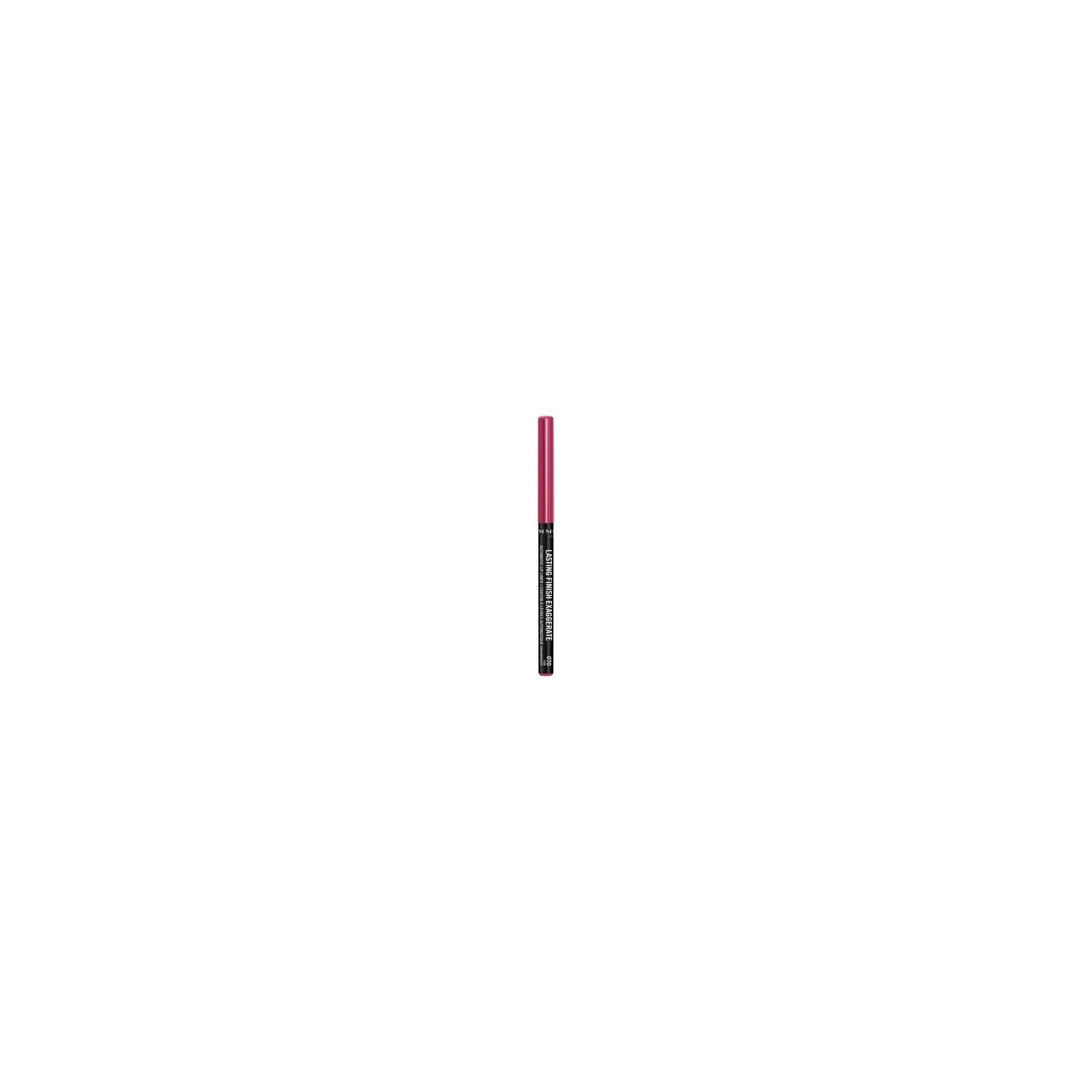Rimmel London Exaggerate Automatic Lip Pencil Long Lasting Precise Stroke Intense Color 070 Pink Enchantment