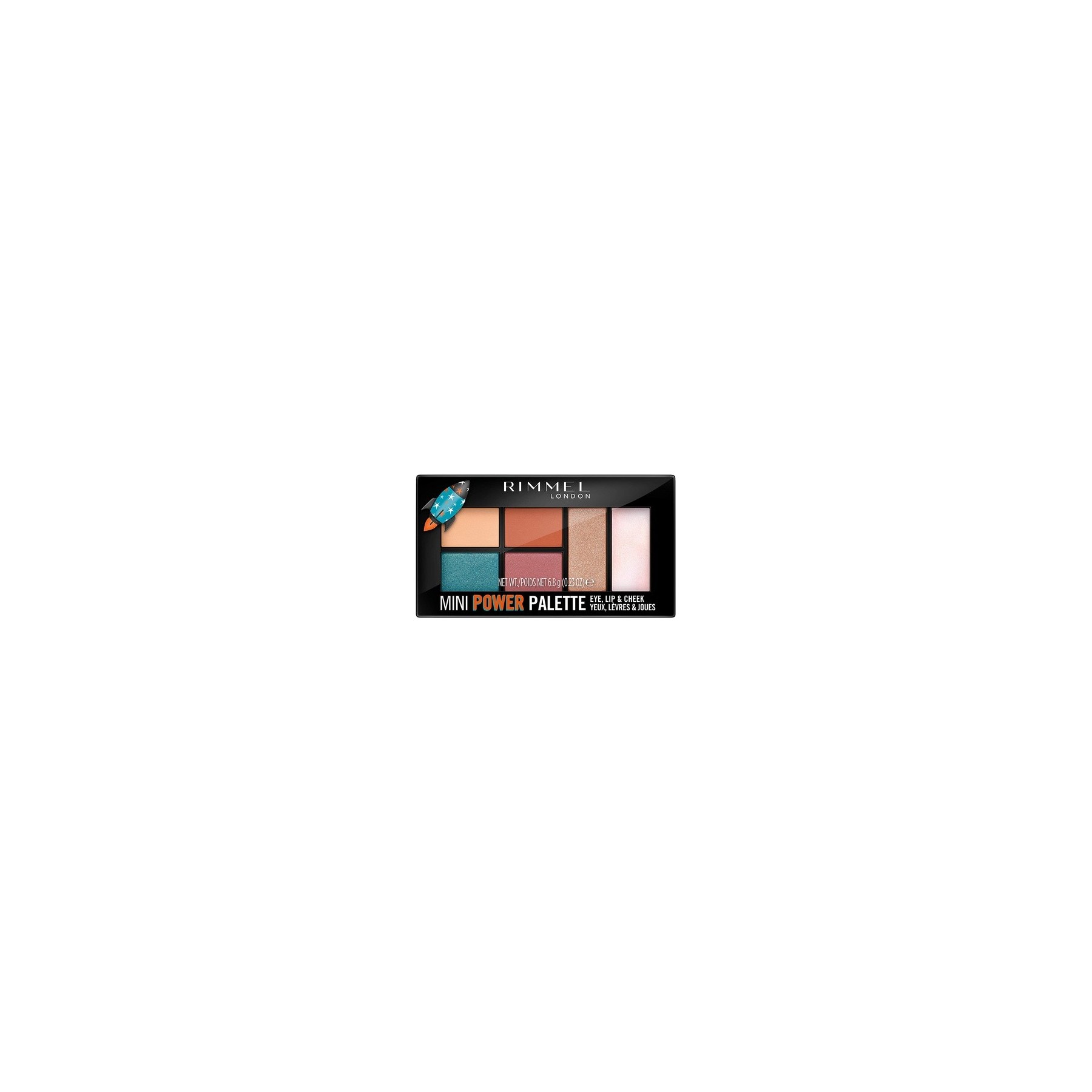 Rimmel London Mini Power Palette eye, lip, cheek 004 Pioneer 6.8g