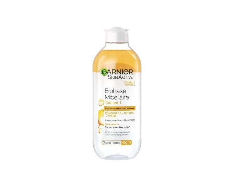 Garnier SkinActive All-in-One Biphase Micellar Solution for All Skin Types Including Sensitive Skin 400ml