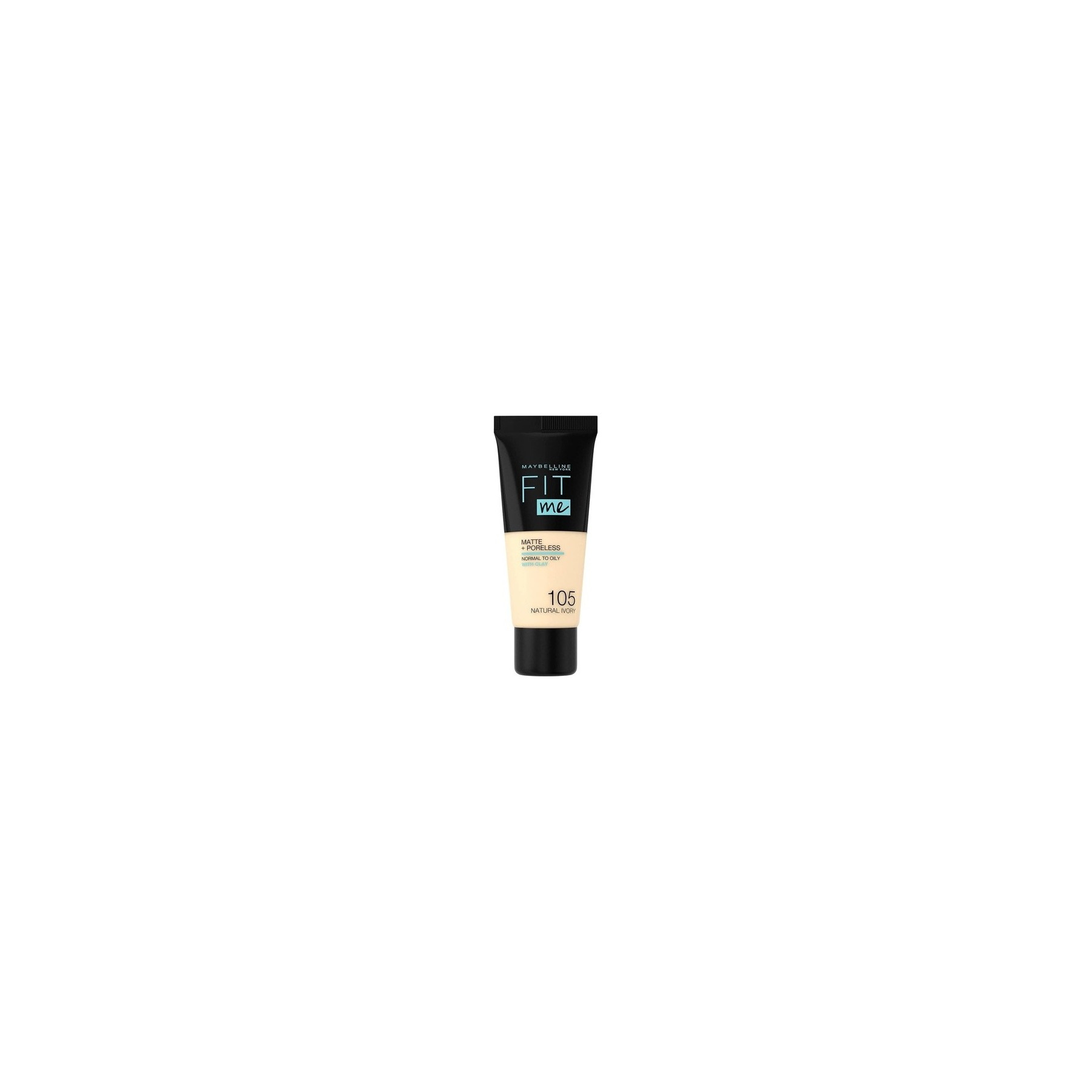 Maybelline Fit Me Matte & Poreless Foundation 105 Natural Ivory 30ml
