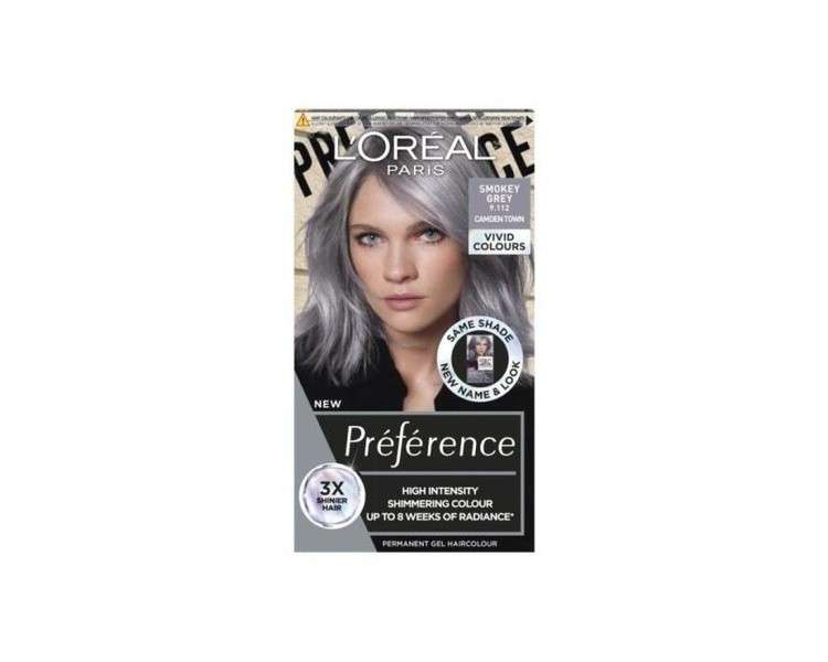 L’Oréal Paris Bold Colour Permanent Hair Dye Vivids 9.112 Camden Town Smokey Grey