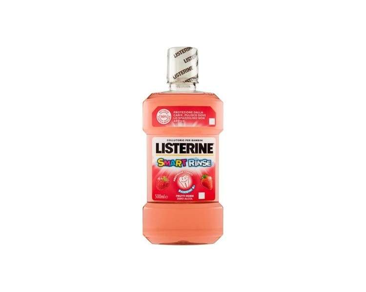 Listerine Smart Rinse Mouthwash Strawberry 500ml